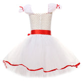 Kids Children Annabelle White Tutu Dress Set Outfits Horror Cosplay Costume
